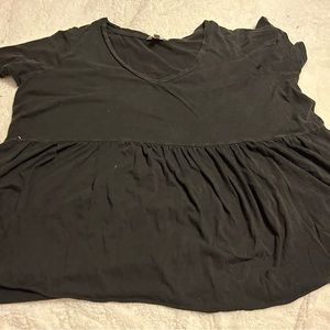 Black babydoll tunic